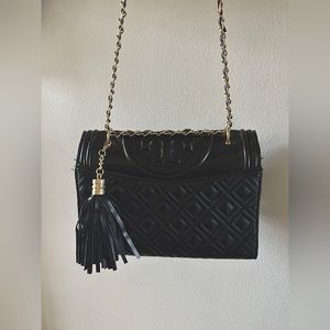 Tory Burch Black and Gold Purse